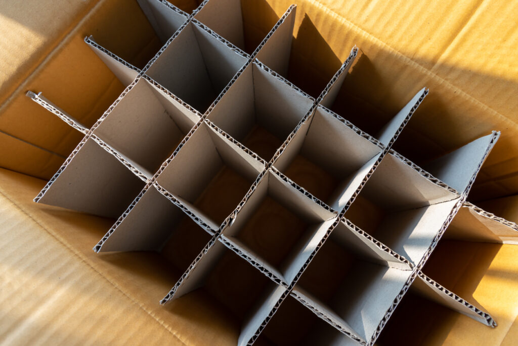 Corrugated partitions and inserts allow you to create individual cells or compartments within your packaging to keep products separated or from bumping into each other.